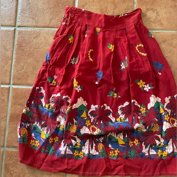 Adorable vintage skirt, xs button side closure - Picture 2 of 3